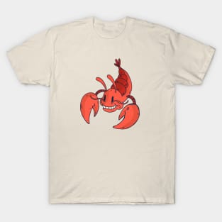 Cute Smiling Lobster Cartoon T-Shirt